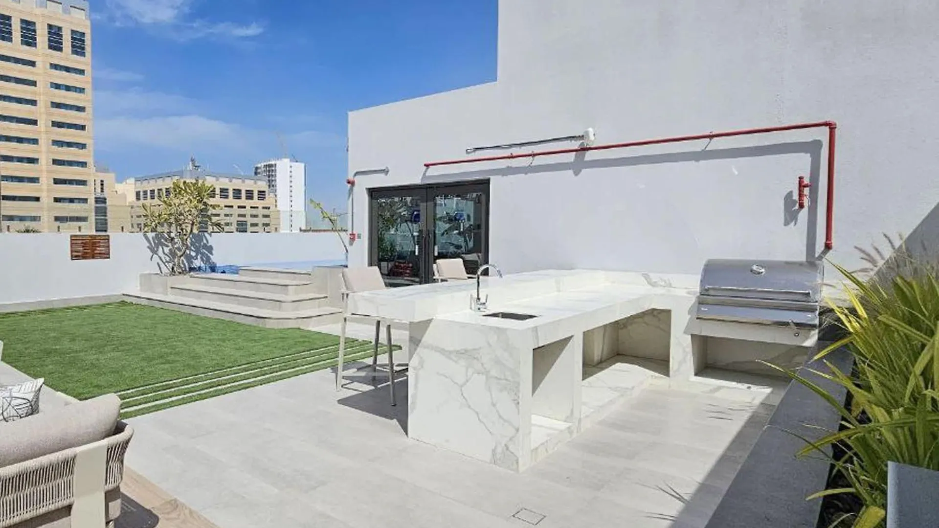 Chic Loft Studio In Jvc Sleeps 2 With Rooftop Pool Dubai Apartment